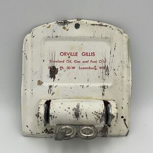 Vintage Standard Oil Gas Orville Gillis Luxemburg Wisconsin Knife Sharpener RARE
